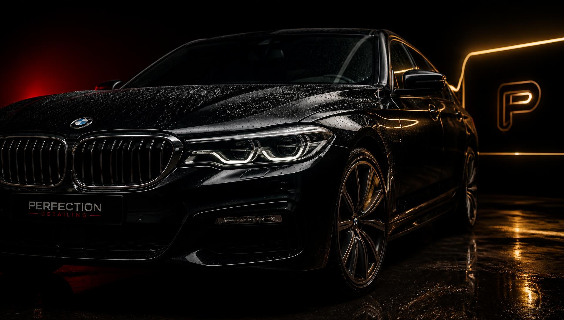 Freshly detailed luxury car in the HR 30 studio